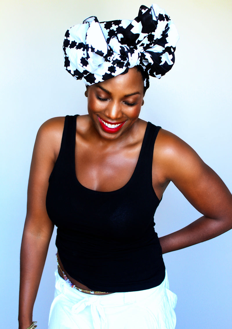 Le Blanche Noir head wrap