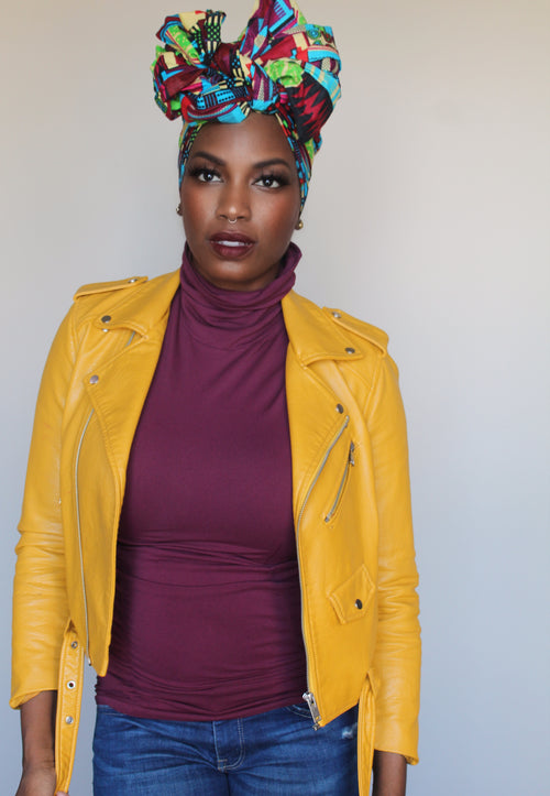 Lily of the Nile Head Wrap (BLUE)