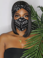 Ebony and Ivory Face Mask