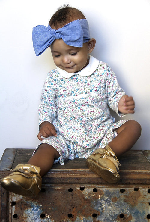 Divine Denim Baby Head Wrap